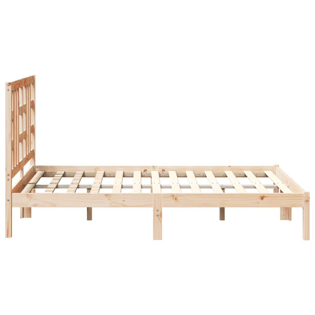 sengeramme 135x190 cm massivt træ