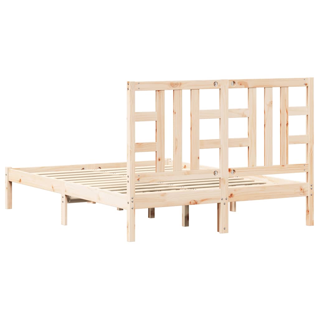 sengeramme 135x190 cm massivt træ