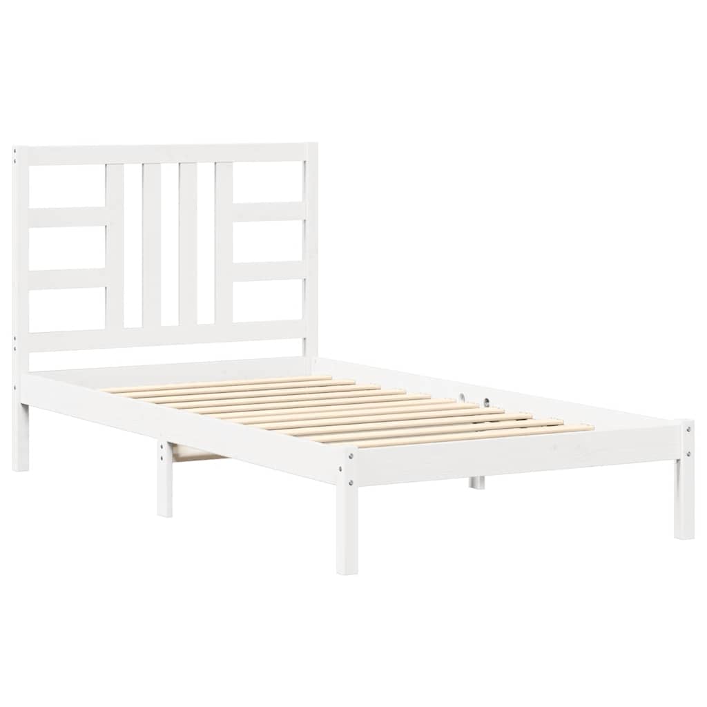 sengeramme 100x200 cm massivt træ hvid