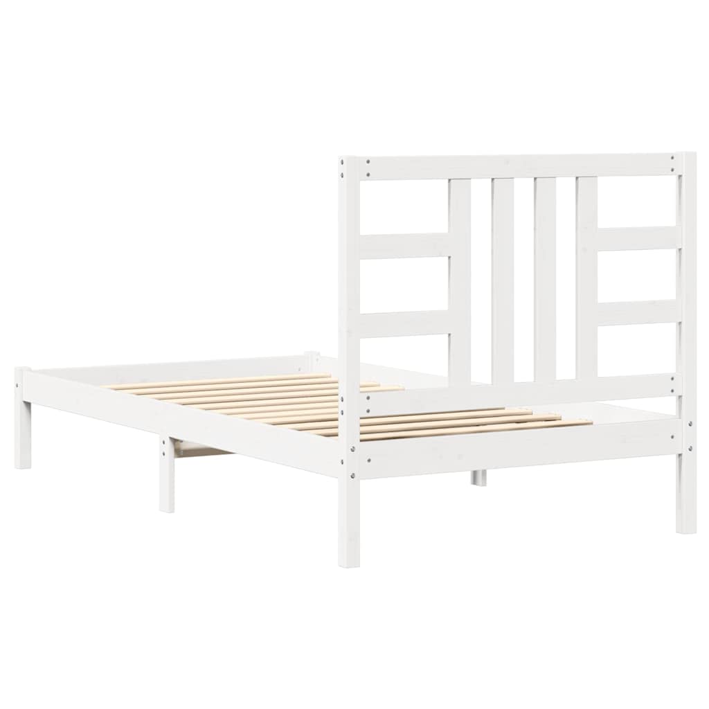 sengeramme 100x200 cm massivt træ hvid