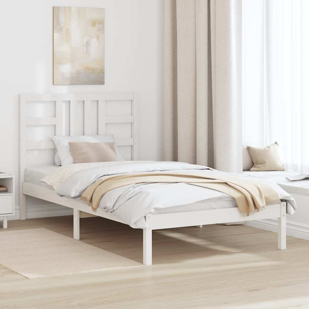 sengeramme 100x200 cm massivt træ hvid