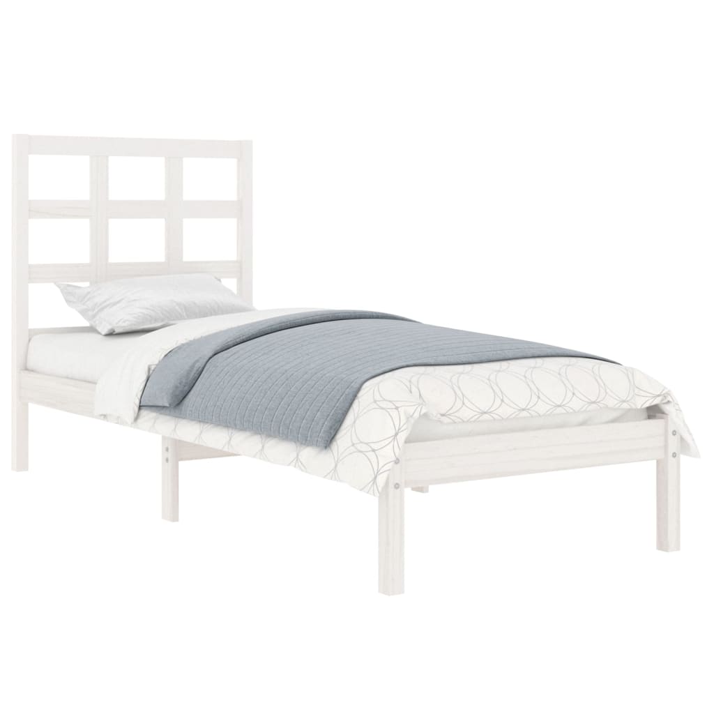 sengeramme 75x190 cm Small Single massivt træ hvid