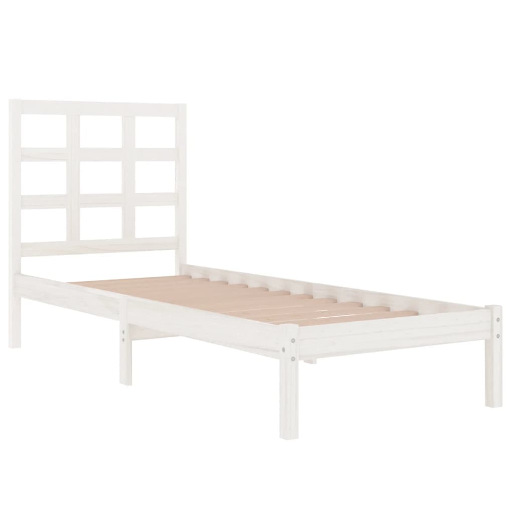 sengeramme 75x190 cm Small Single massivt træ hvid