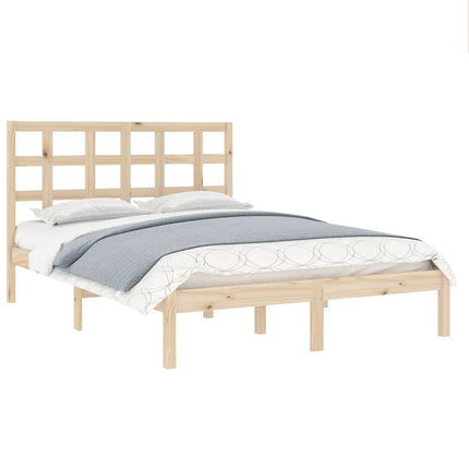 sengeramme 135x190 cm massivt træ