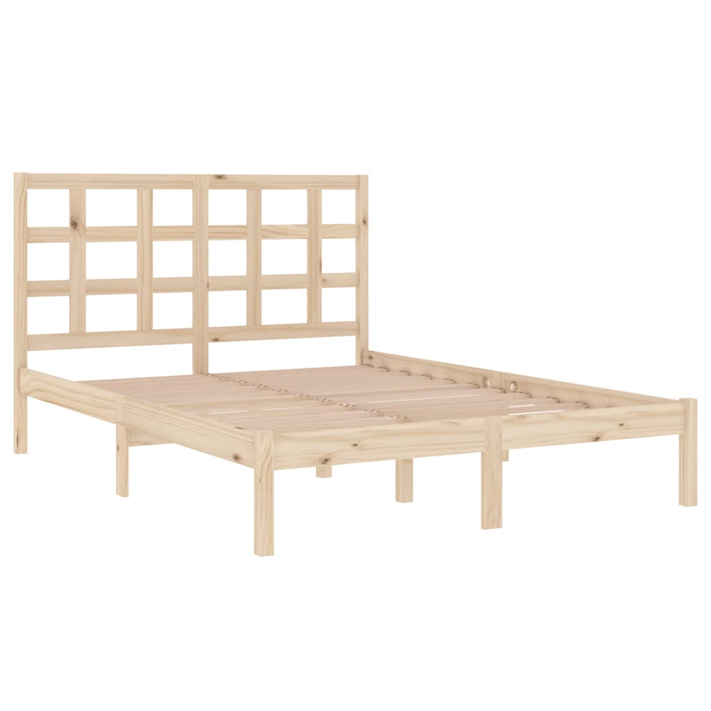 sengeramme 135x190 cm massivt træ