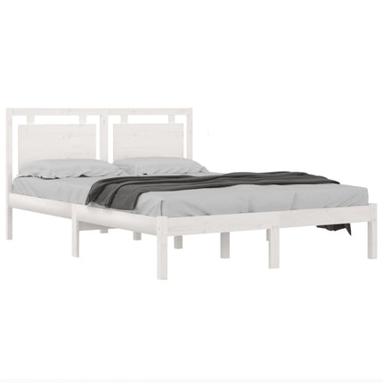 sengeramme 120x200 cm massivt træ hvid