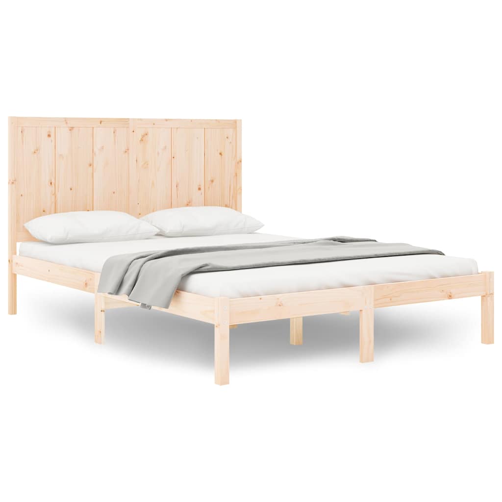 sengeramme uden madras 120x200 cm massivt fyrretræ