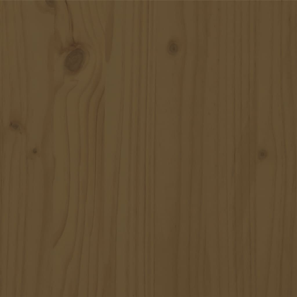 sengeramme 200x200 cm massivt træ gyldenbrun