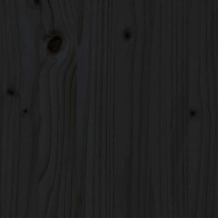 sengeramme 75x190 cm Small Single massivt træ sort
