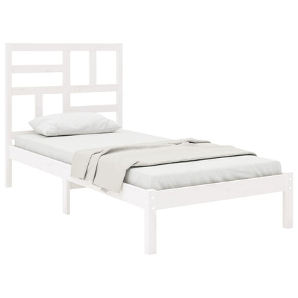 sengeramme 75x190 cm Small Single massivt træ hvid