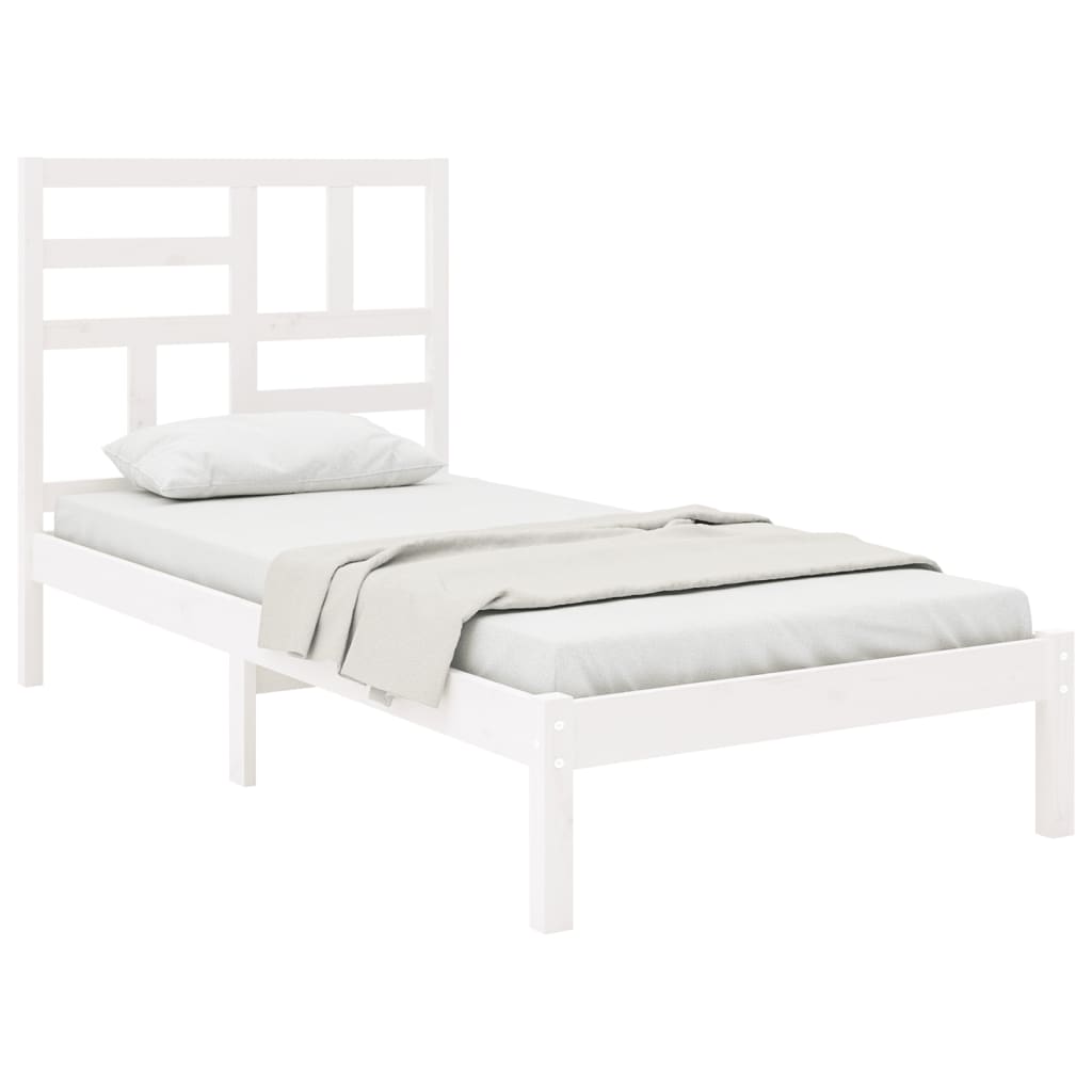 sengeramme 75x190 cm Small Single massivt træ hvid