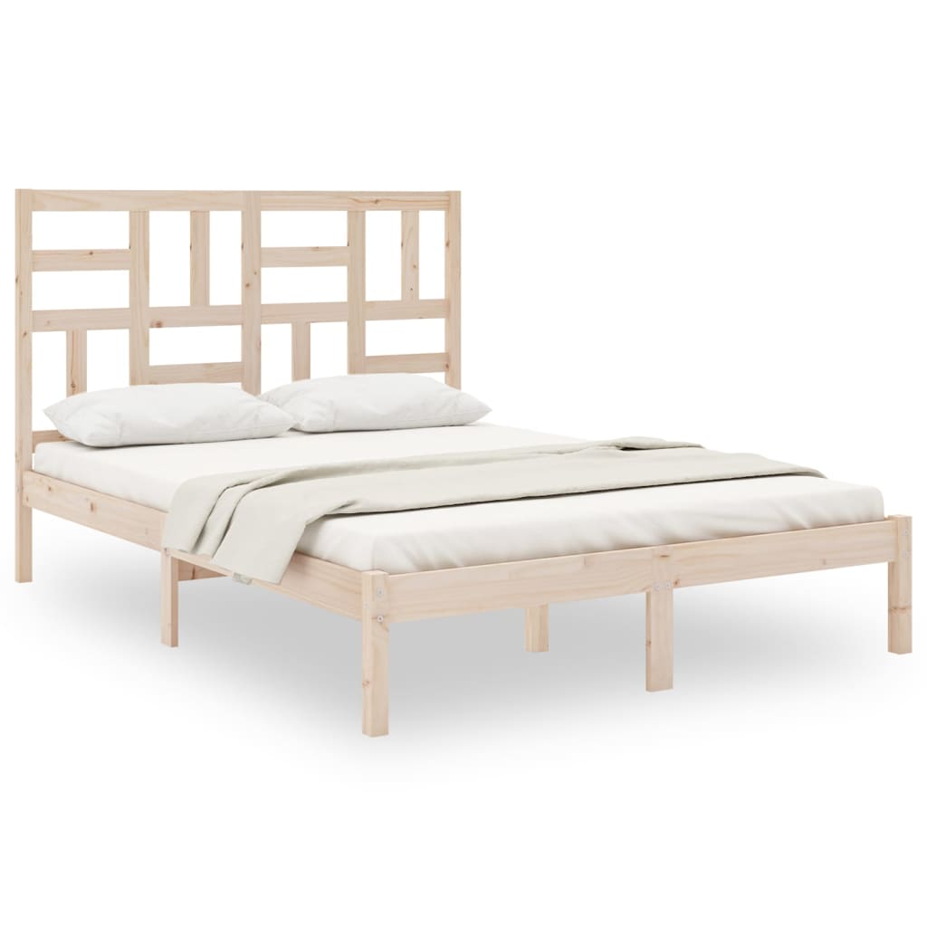 sengeramme uden madras 160x200 cm massivt træ