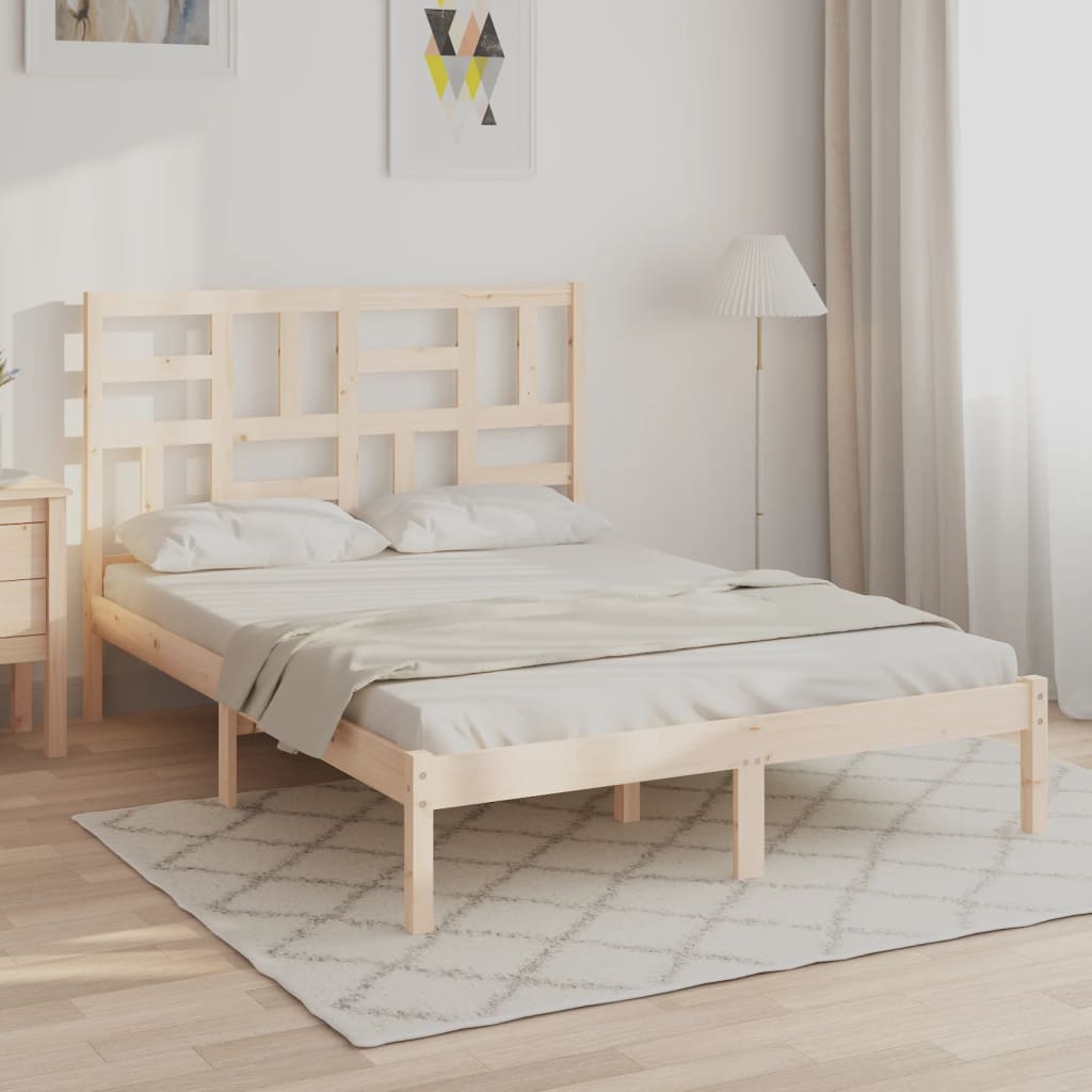 sengeramme uden madras 160x200 cm massivt træ