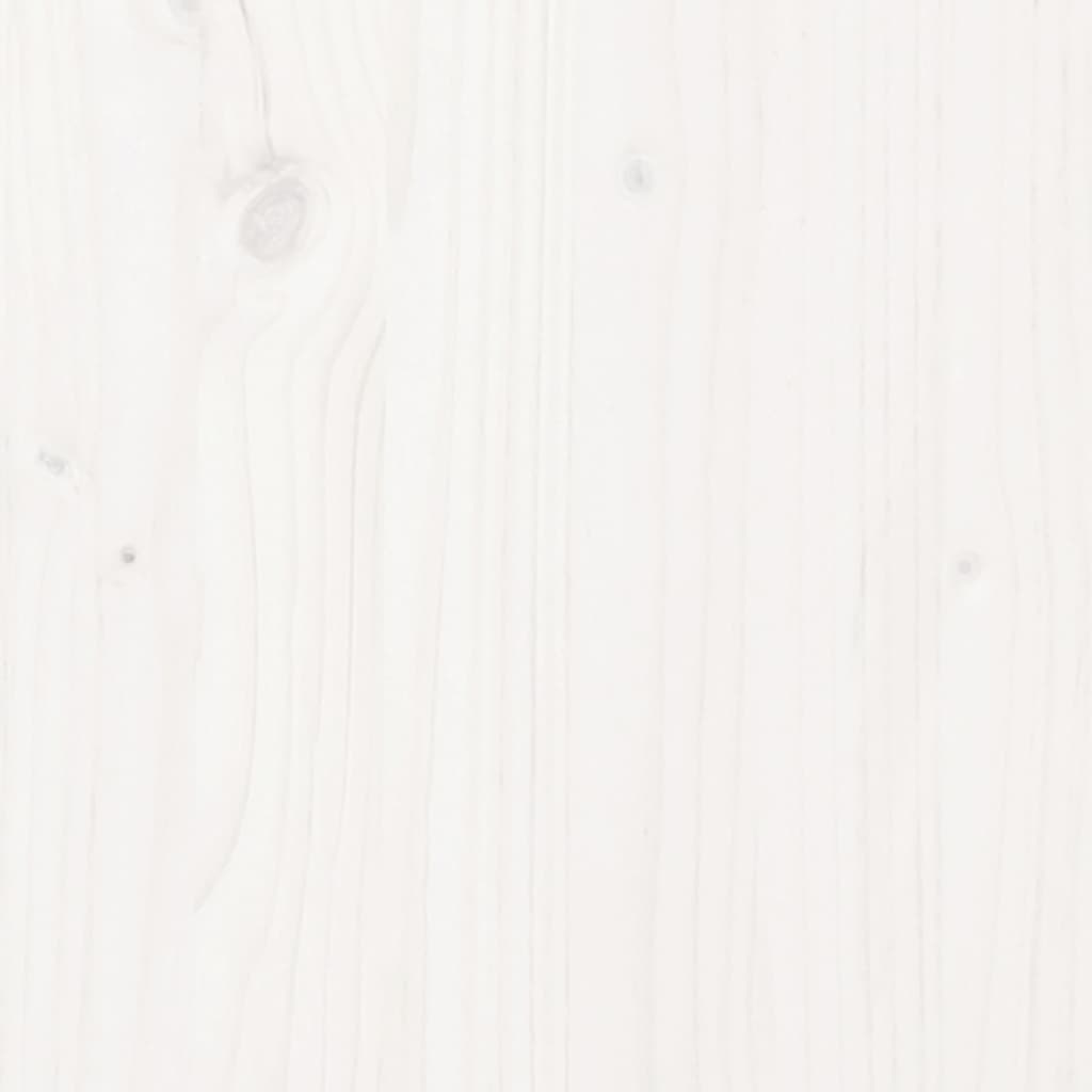 sengeramme 160x200 cm massivt træ hvid