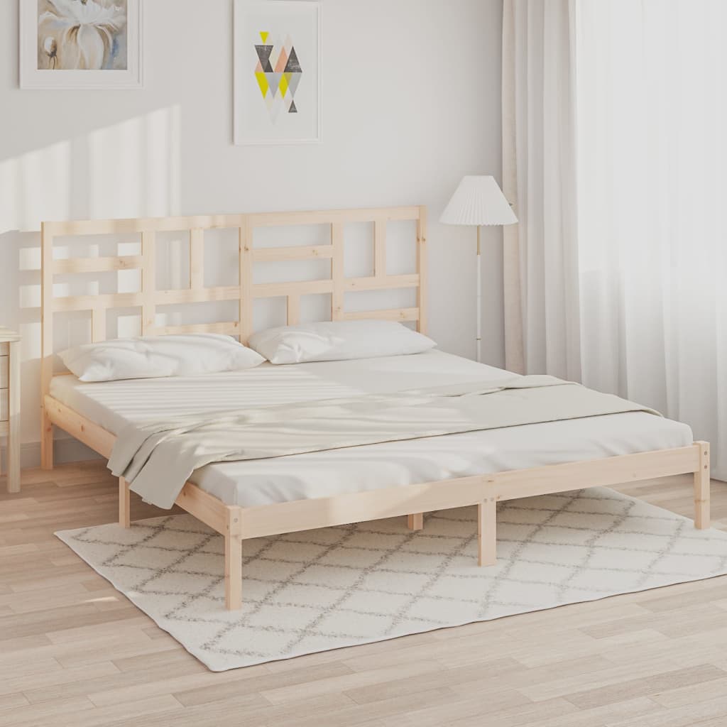 sengeramme uden madras 180x200 cm massivt træ