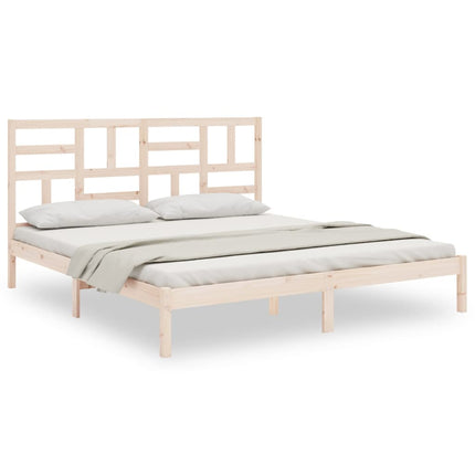 sengeramme uden madras 200x200 cm massivt træ