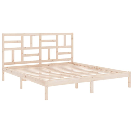 sengeramme uden madras 200x200 cm massivt træ