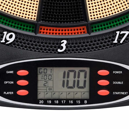 elektronisk dartskive med dartpile polypropylen sort