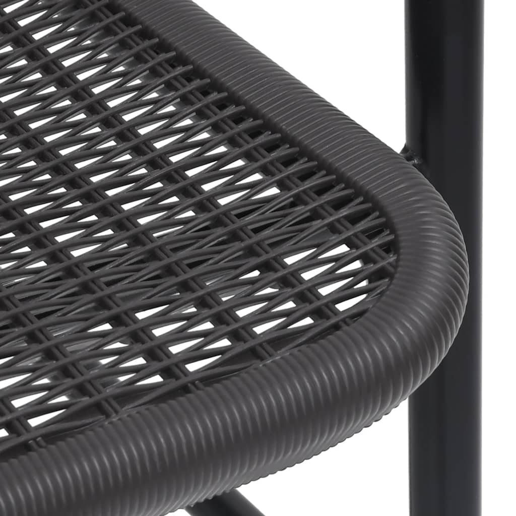 havestole 4 stk. 110 kg plastikrattan og stål