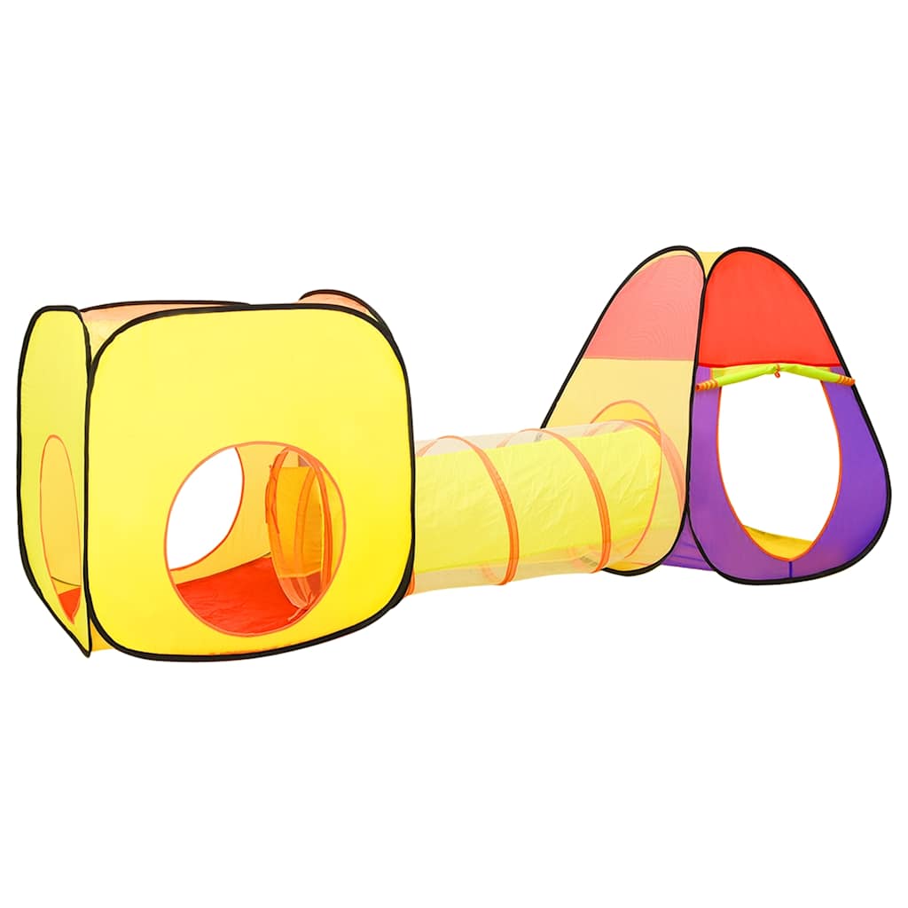 legetelt til børn med 250 bolde 255x80x100 cm flerfarvet