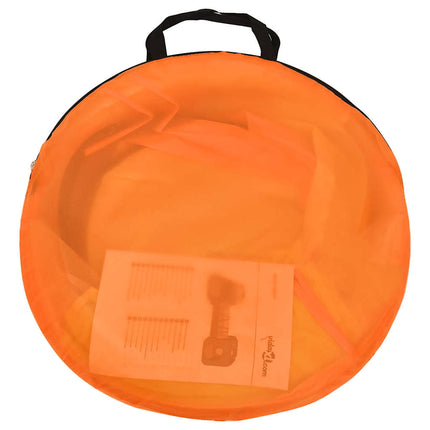 legetelt til børn 338x123x111 cm 250 bolde flerfarvet
