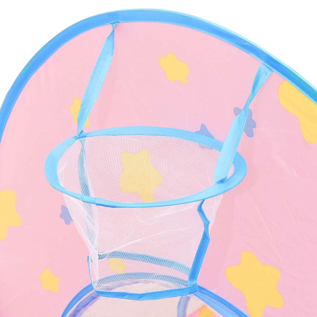 legetelt til børn med 250 bolde 301x120x128 cm pink