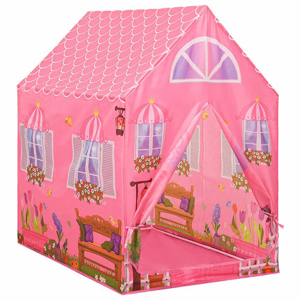 legetelt til børn 69x94x104 cm med 250 bolde pink