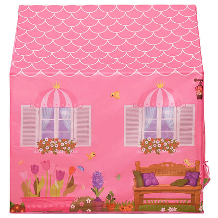 legetelt til børn 69x94x104 cm med 250 bolde pink