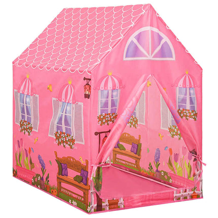 legetelt til børn 69x94x104 cm med 250 bolde pink