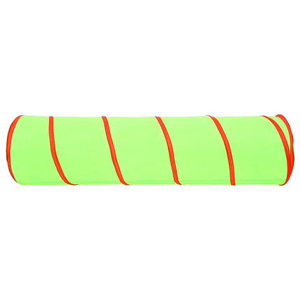 legetunnel til børn 175 cm 250 bolde polyester grøn
