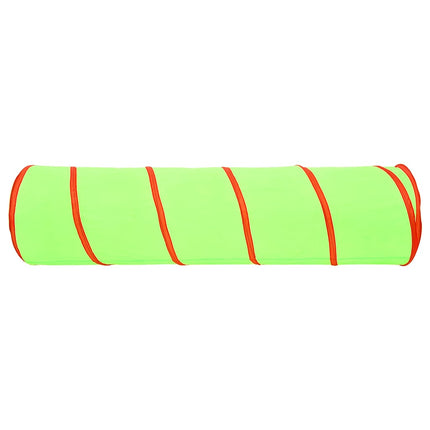 legetunnel til børn 175 cm 250 bolde polyester grøn