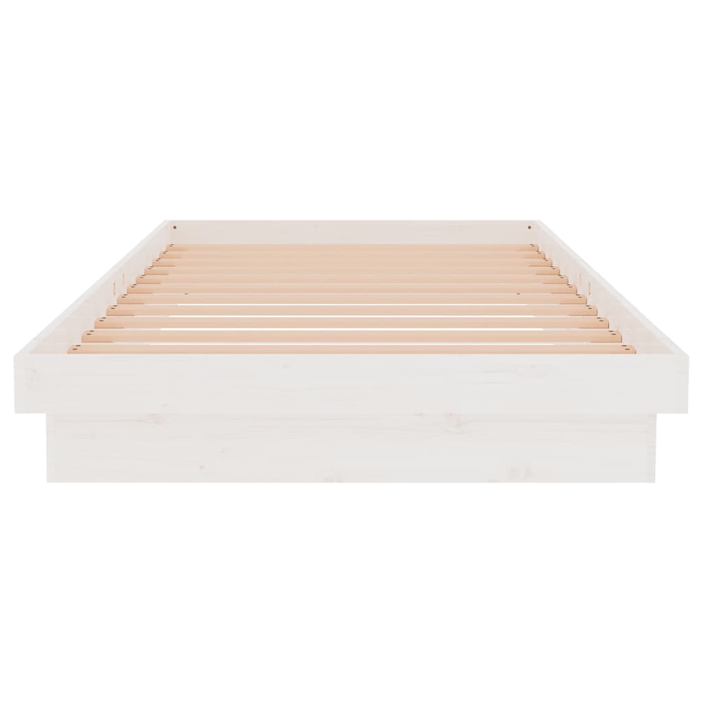 sengeramme 100x200 cm massivt træ hvid