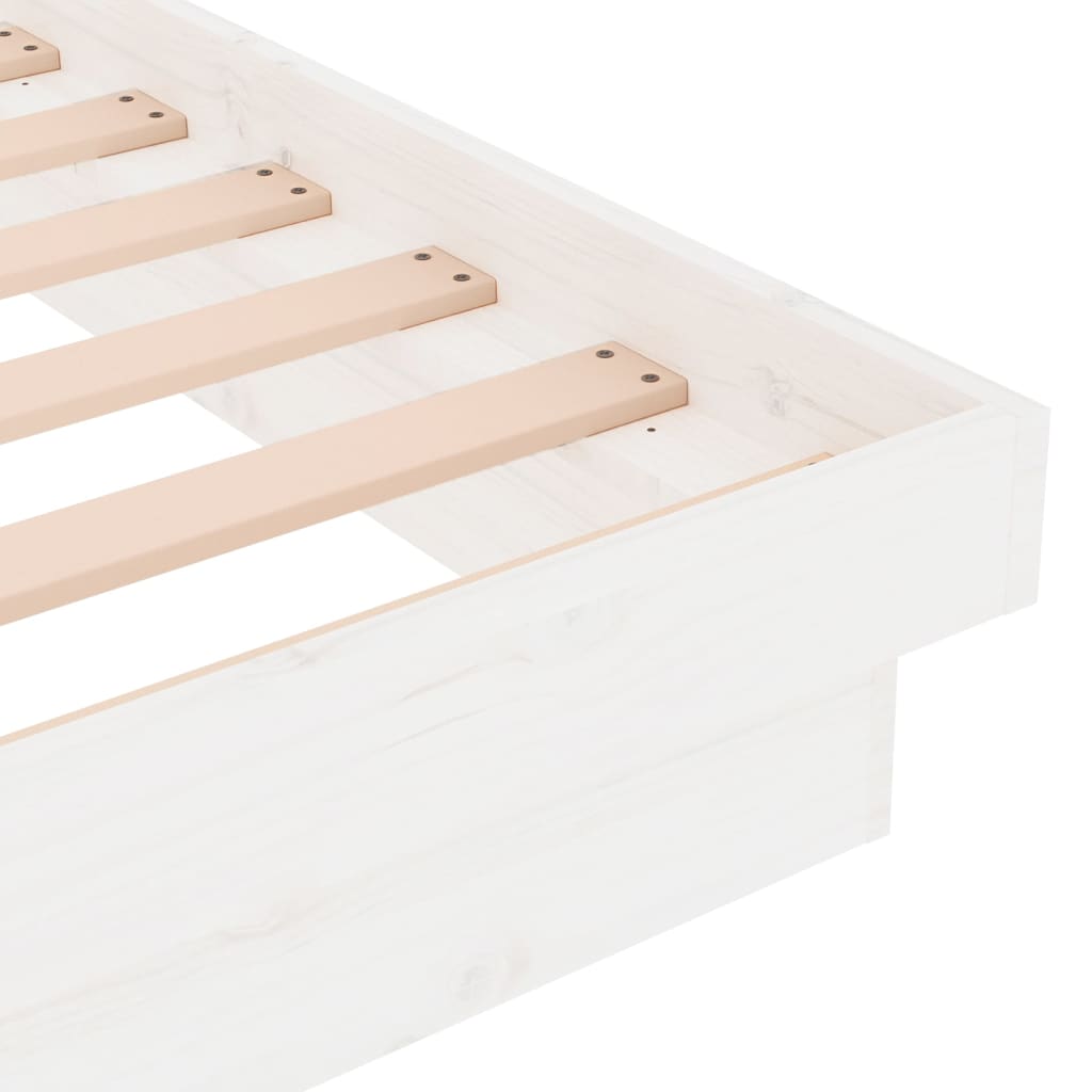sengeramme 100x200 cm massivt træ hvid
