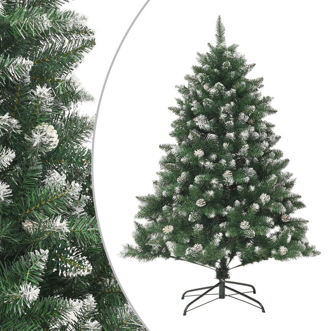 kunstigt juletræ med juletræsfod 120 cm PVC