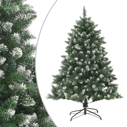 kunstigt juletræ med juletræsfod 120 cm PVC