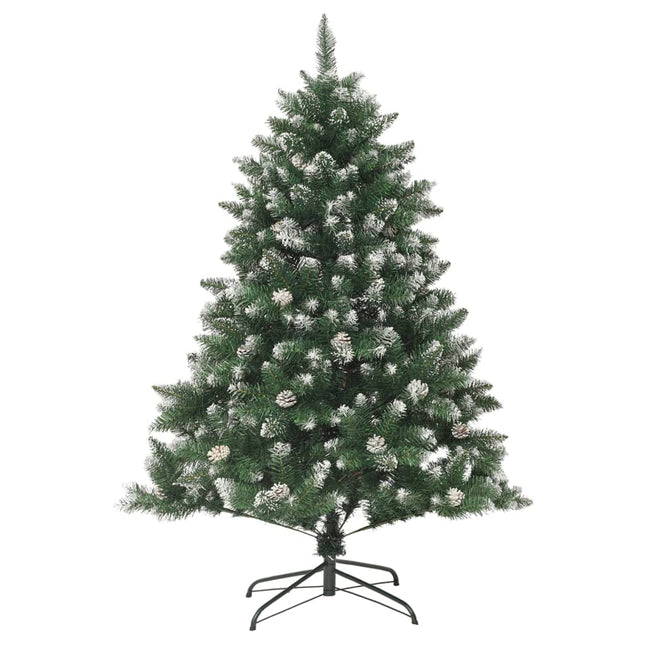 kunstigt juletræ med juletræsfod 150 cm PVC