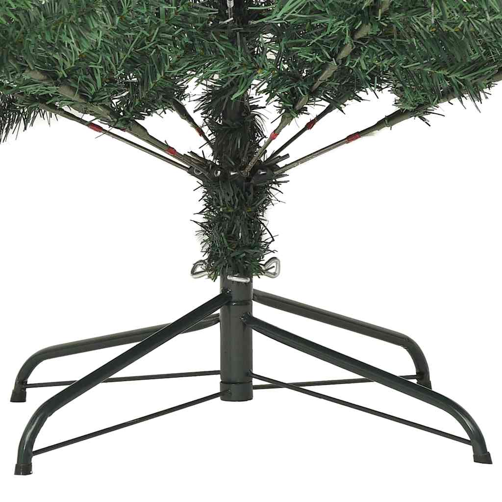 kunstigt juletræ med juletræsfod 180 cm PVC
