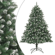 kunstigt juletræ med juletræsfod 210 cm PVC