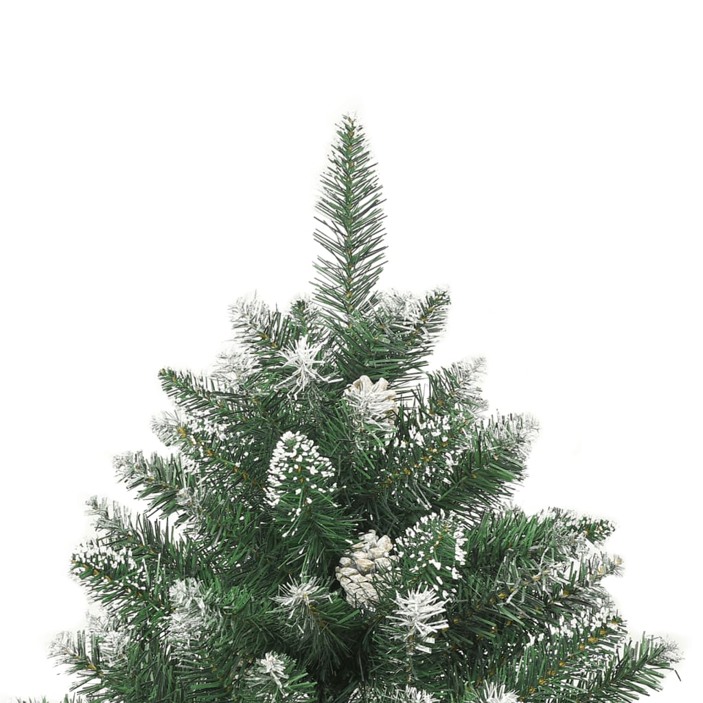 kunstigt juletræ med juletræsfod 210 cm PVC