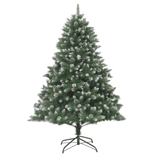 kunstigt juletræ med juletræsfod 240 cm PVC