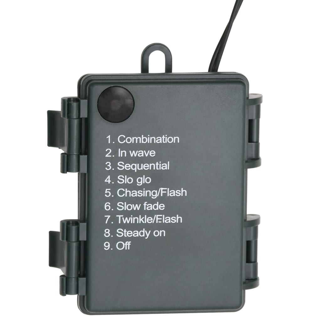 julekrans med LED-lys 60 cm PVC grøn