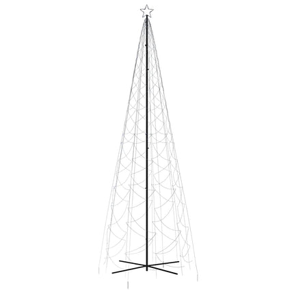 kegleformet juletræ 160x500 cm 1400 LED'er blåt lys