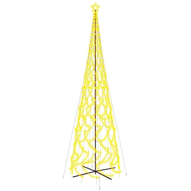 kegleformet juletræ 230x800 cm 3000 LED'er varmt hvidt lys