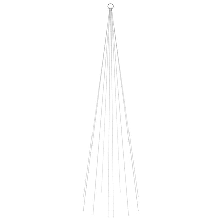 juletræ til flagstang 310 LED'er 300 cm blåt lys