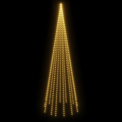 juletræ til flagstang 732 LED'er 500 cm varmt hvidt lys