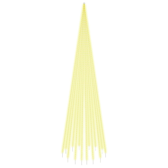 juletræ til flagstang 1134 LED'er 800 cm varmt hvidt lys