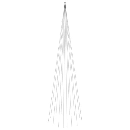 juletræ til flagstang 1134 LED'er 800 cm varmt hvidt lys