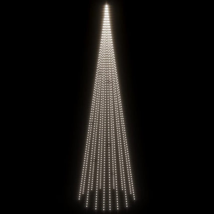 juletræ til flagstang 1134 LED'er 800 cm koldt hvidt lys