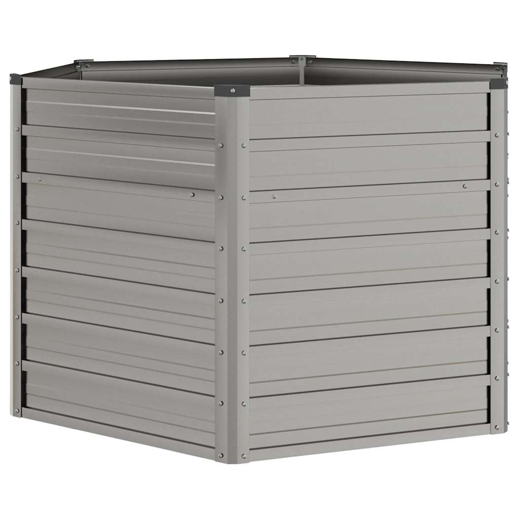 højbed 129x129x77 cm cortenstål rustfarvet