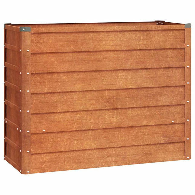 højbed 100x40x77 cm cortenstål rustfarvet